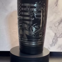 Flag, Deer, & Fish 20 oz Tumbler