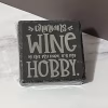 Drinking Wine 4 Pack Slate Coasters - Square